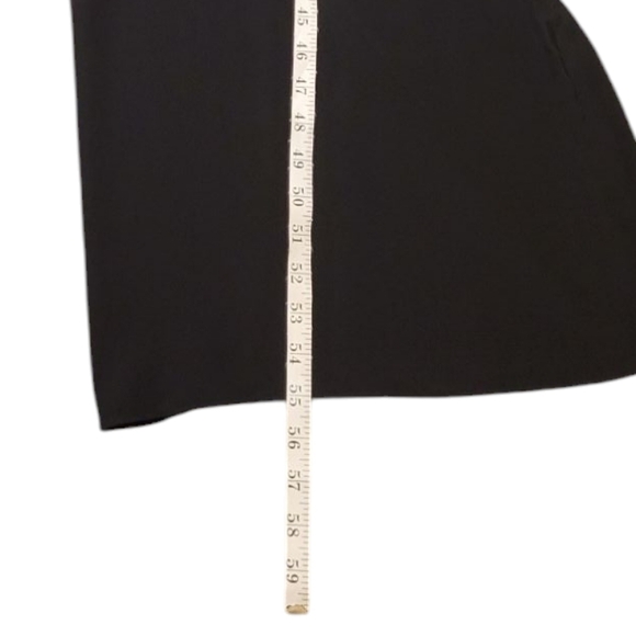 Michael Kors Collection Women’s Silk Jumpsuit Ruffle V-Neck Flutter Sleeve Black - Picture 14 of 16